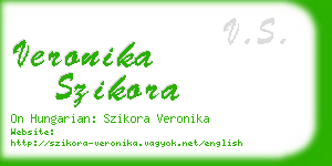 veronika szikora business card